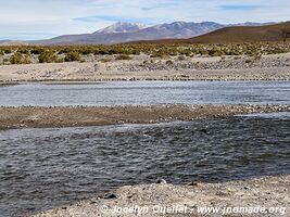 Road Sajama-Tambo Quemado-Pampa Mogachi-Laguna Macaya-Laguna Sakewa - Bolivia