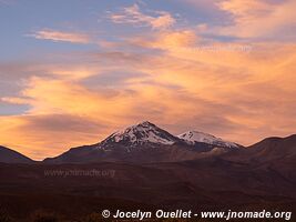 Route Sajama-Tambo Quemado-Pampa Mogachi-Laguna Macaya-Laguna Sakewa - Bolivie