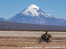 Route Laguna Sakewa-Cruz de Huayllas-Sabaya-Villa Vitalina-Laguna Coipasa - Bolivie