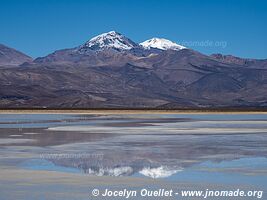 Route Laguna Sakewa-Cruz de Huayllas-Sabaya-Villa Vitalina-Laguna Coipasa - Bolivie