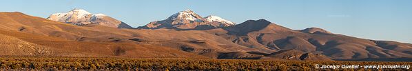 Route Laguna Sakewa-Cruz de Huayllas-Sabaya-Villa Vitalina-Laguna Coipasa - Bolivie