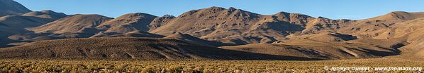 Route Laguna Sakewa-Cruz de Huayllas-Sabaya-Villa Vitalina-Laguna Coipasa - Bolivie