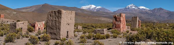 Route Laguna Sakewa-Cruz de Huayllas-Sabaya-Villa Vitalina-Laguna Coipasa - Bolivie