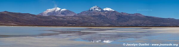 Route Laguna Sakewa-Cruz de Huayllas-Sabaya-Villa Vitalina-Laguna Coipasa - Bolivie