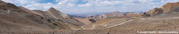 Road Andagua-Chachas-Caylloma-Sibayo-Callalli - Peru