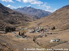 Route de Lares à Calca - Pérou