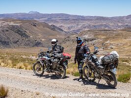 Road Izcahuaca-Pisquicocha-Cochani-Vilcar - Peru