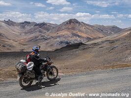 Road Andagua-Chachas-Caylloma-Sibayo-Callalli - Peru