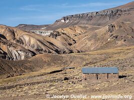 Piste Arequipa-Laguna de Salinas-Volcán Ubinas-Lucco - Pérou