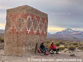 Road Sajama-Tambo Quemado-Pampa Mogachi-Laguna Macaya-Laguna Sakewa - Bolivia