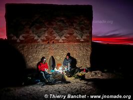 Route Sajama-Tambo Quemado-Pampa Mogachi-Laguna Macaya-Laguna Sakewa - Bolivie