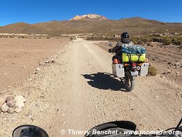 Route Laguna Coipasa-Salinas de Garci Mendoza-Jirira-Ayque - Bolivie