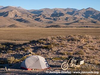 Route de Calingasta à Las Flores - Argentine