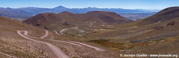 Route 40 de San Antonio de los Cobres à l'Abra del Acay - Argentine