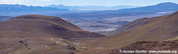 Route 40 de San Antonio de los Cobres à l'Abra del Acay - Argentine