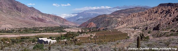 Road from Purmamarca to Tilcara - Argentina