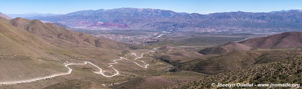 Road from Humahuaca to Serrania del Hornocal - Argentina