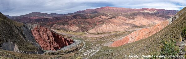 Route de Serrania del Hornocal à Santa Ana - Argentine