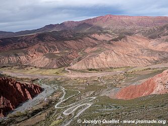 Route de Serrania del Hornocal à Santa Ana - Argentine